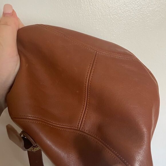 Coach Vintage Archive Cognac Leather Top Handle Satchel Backpack Flap Bag - Picture 6 of 10